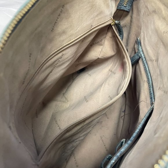 Brahmin Duxbury "Sea Glass/Light Green" Leather Ombre Melbourne Satchel - Picture 7 of 9